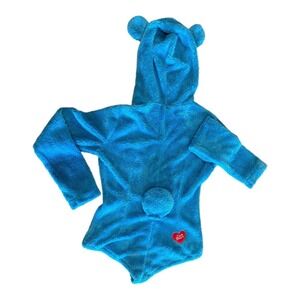 Care Bears Adult Onesie Hooded Costume Blue Sleepwear Romper
